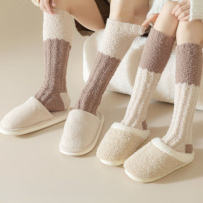Chaussettes de nuit hautes en polaire douce (4 paires) - image 1