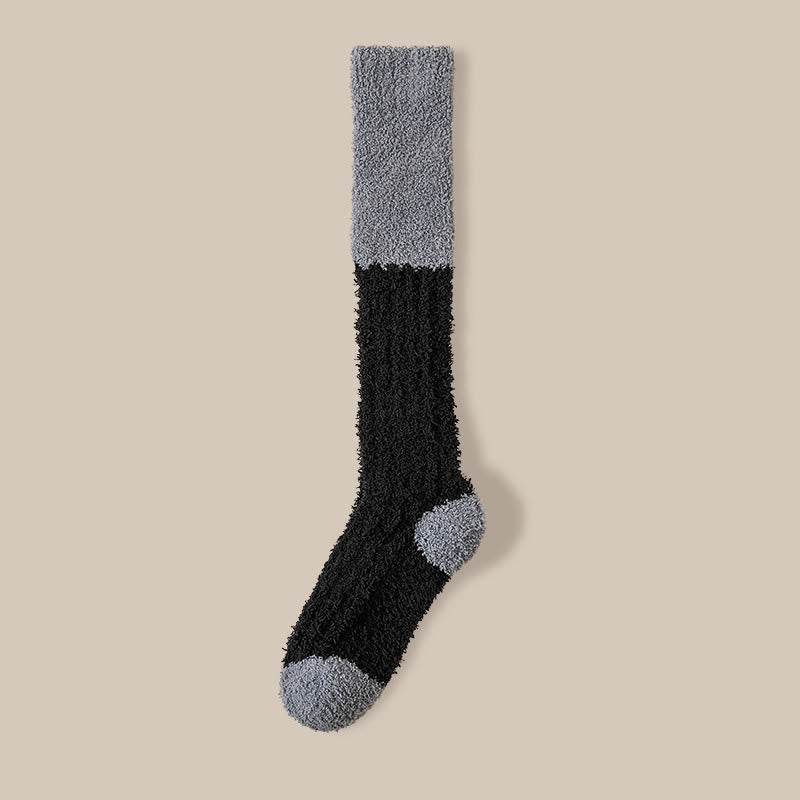 Chaussettes de nuit hautes en polaire douce (4 paires) - Noir - EU36-40(US3-7) - image 12
