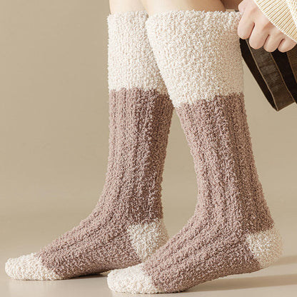 Chaussettes de nuit hautes en polaire douce (4 paires) - image 5