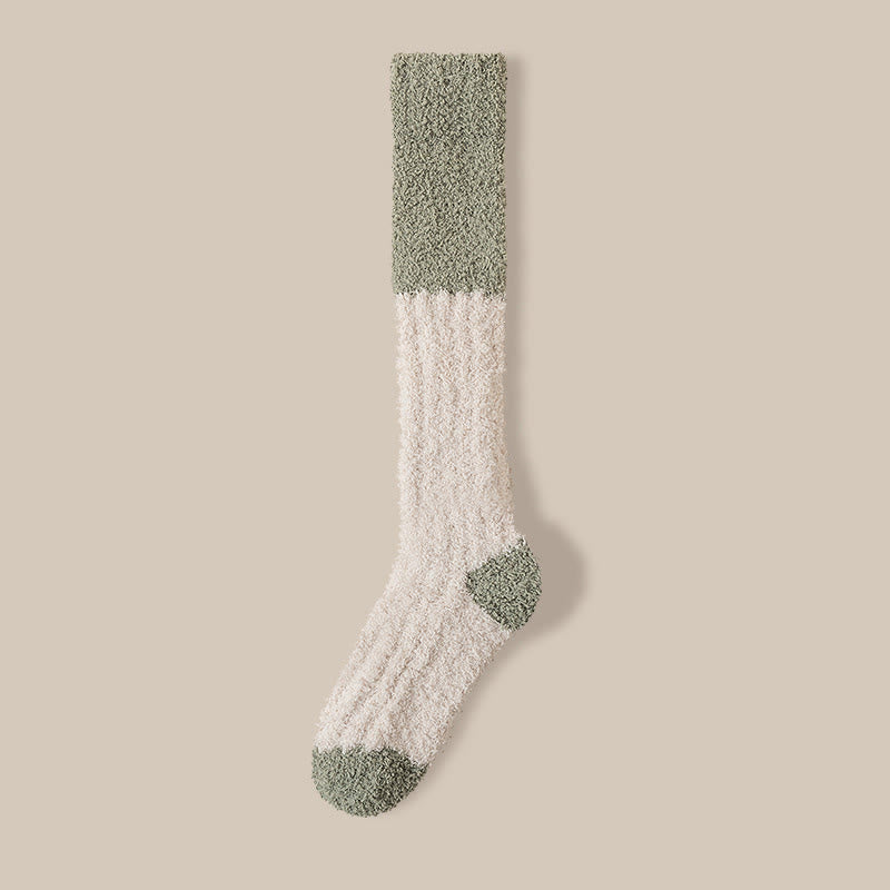 Chaussettes de nuit hautes en polaire douce (4 paires) - Gruau - EU36-40(US3-7) - image 19