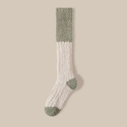 Chaussettes de nuit hautes en polaire douce (4 paires) - Gruau - EU36-40(US3-7) - image 19