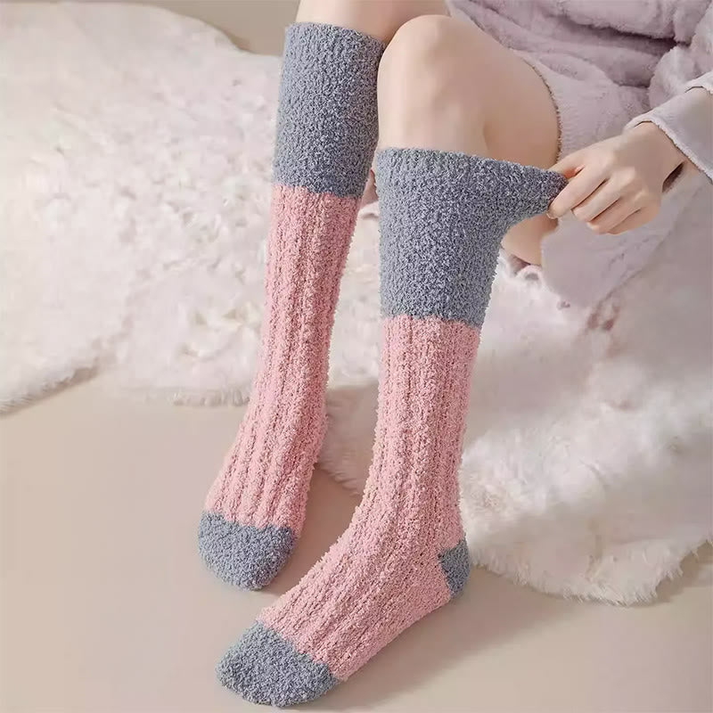 Chaussettes de nuit hautes en polaire douce (4 paires) - image 4