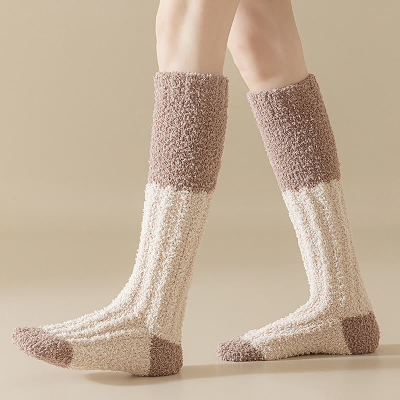Chaussettes de nuit hautes en polaire douce (4 paires) - image 9