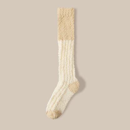 Chaussettes de nuit hautes en polaire douce (4 paires) - Jaune - EU36-40(US3-7) - image 18