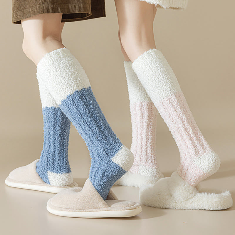 Chaussettes de nuit hautes en polaire douce (4 paires) - image 3