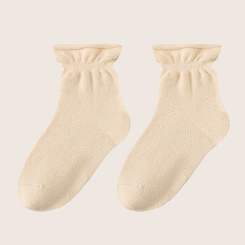 Chaussettes de nuit en polaire double face (3 paires) - Beige - EU36-40(US3-7) - image 13