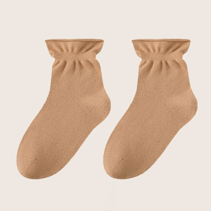 Chaussettes de nuit en polaire double face (3 paires) - Café - EU36-40(US3-7) - image 15