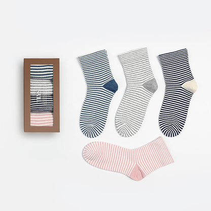 Chaussettes de nuit à larges rayures (4 paires) - image 7