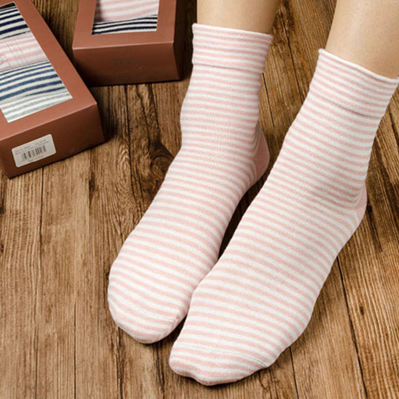 Chaussettes de nuit à larges rayures (4 paires) - image 1
