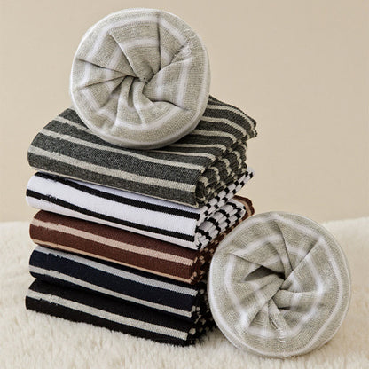 Chaussettes de nuit rayées en pur coton (3 paires) - image 12