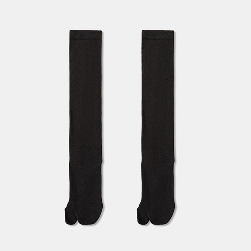 Chaussettes de nuit hautes Tabi (3 paires) - Noir - EU36-40(US3-7) - image 12