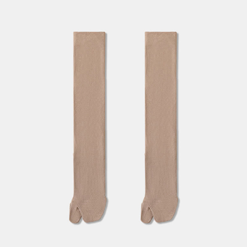 Chaussettes de nuit hautes Tabi (3 paires) - Kaki - EU36-40(US3-7) - image 15