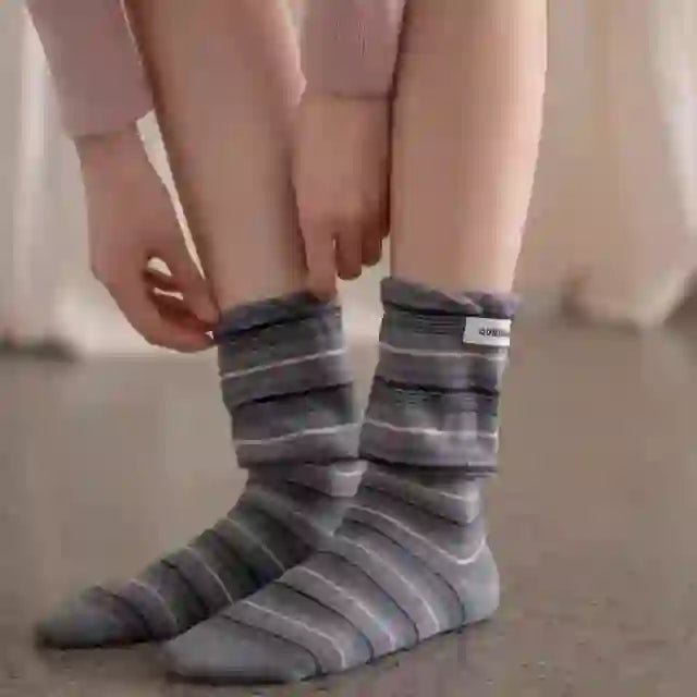 Chaussettes de nuit contrastées élégantes (5 paires) - image 2