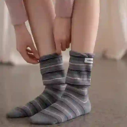 Chaussettes de nuit contrastées élégantes (5 paires) - image 2