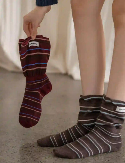 Chaussettes de nuit contrastées élégantes (5 paires) - image 4