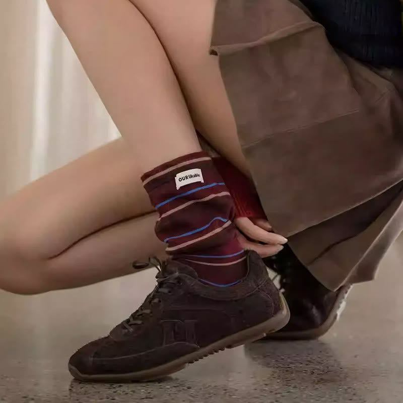 Chaussettes de nuit contrastées élégantes (5 paires) - image 6