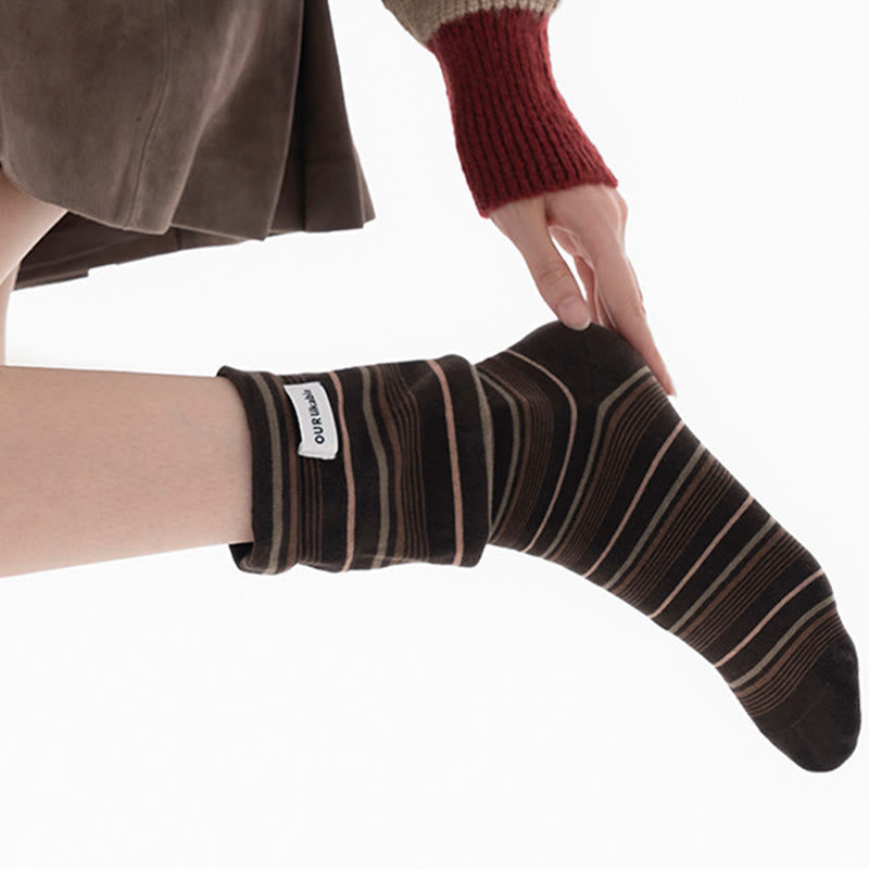 Chaussettes de nuit contrastées élégantes (5 paires) - image 7