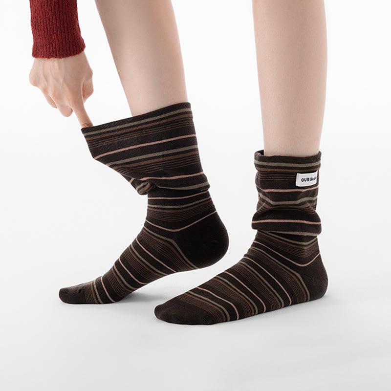Chaussettes de nuit contrastées élégantes (5 paires) - image 1