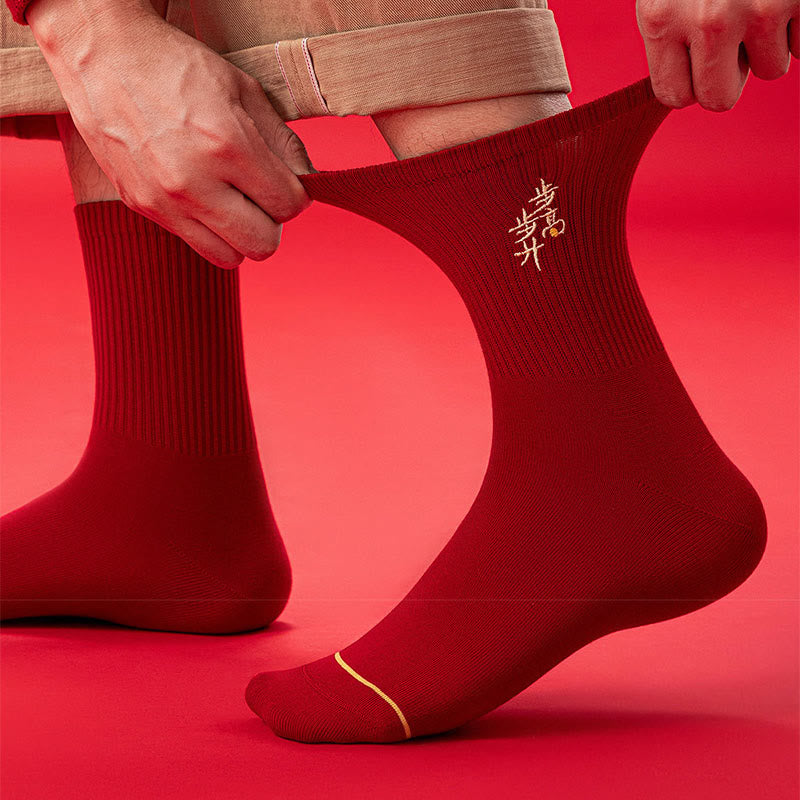 Chaussettes brodées du Nouvel An (5 paires) - image 1
