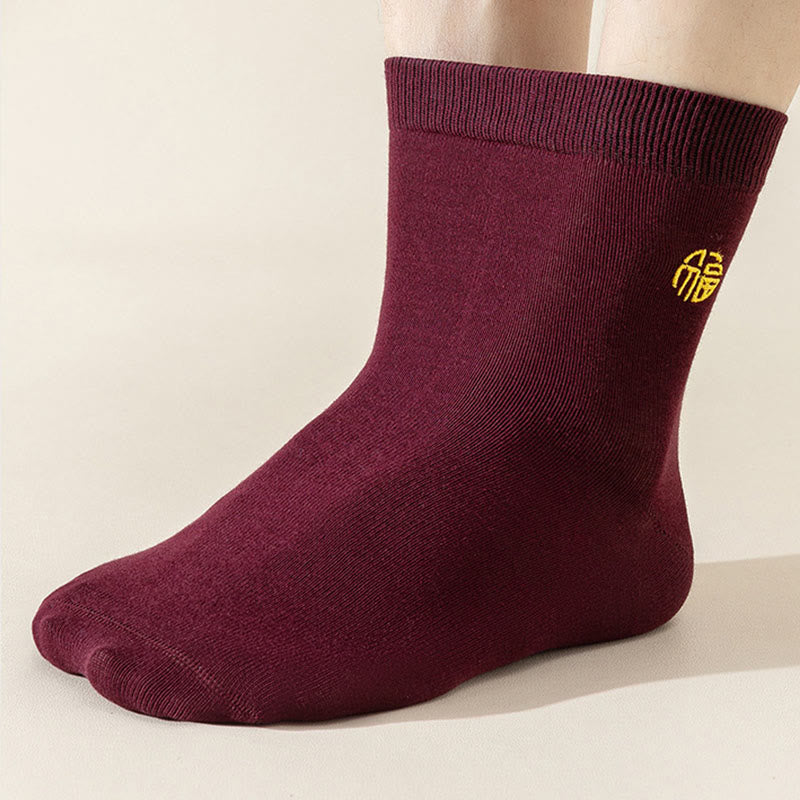 Chaussettes porte-bonheur Wine (6 paires) - image 1