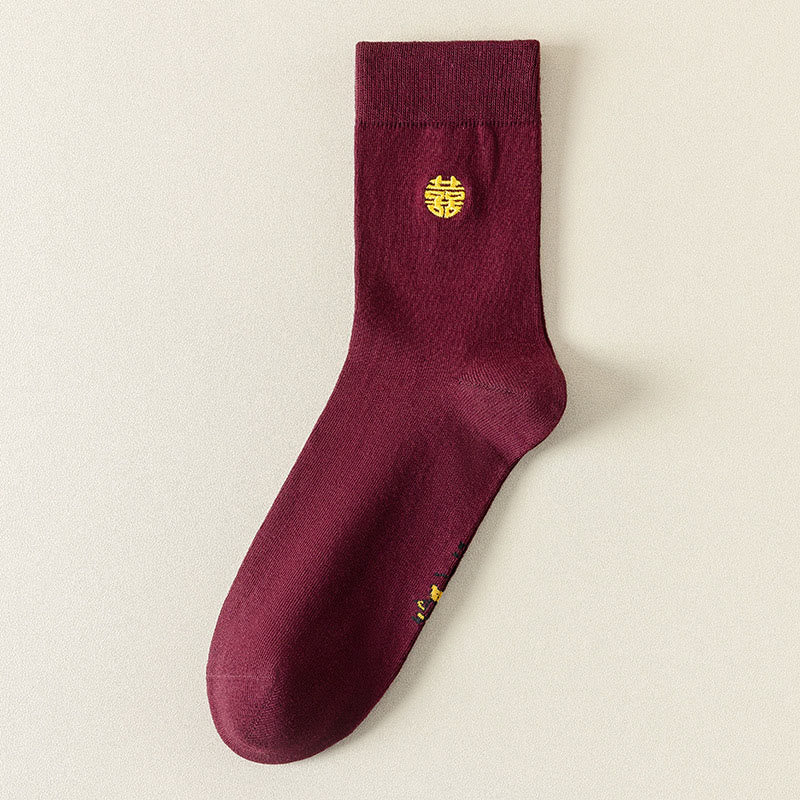 Chaussettes porte-bonheur Wine (6 paires) - image 10