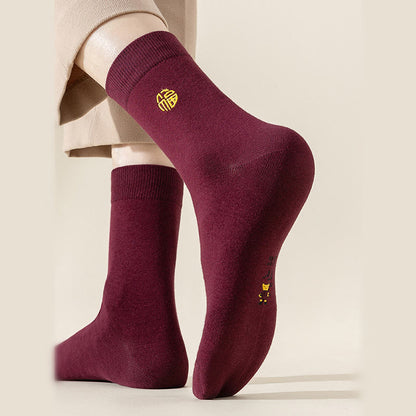 Chaussettes porte-bonheur Wine (6 paires) - image 4