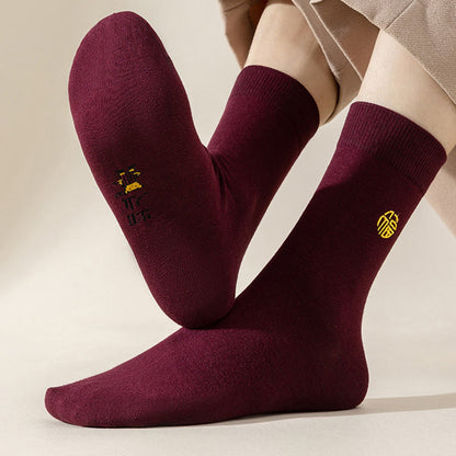 Chaussettes porte-bonheur Wine (6 paires) - image 8