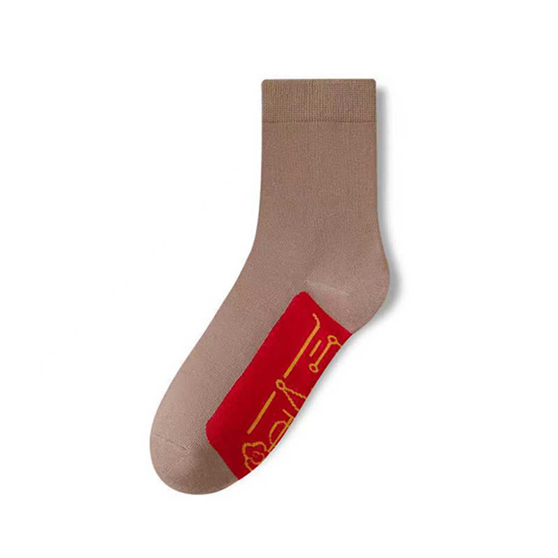 Chaussettes à revers élastique (5 paires) - image 11
