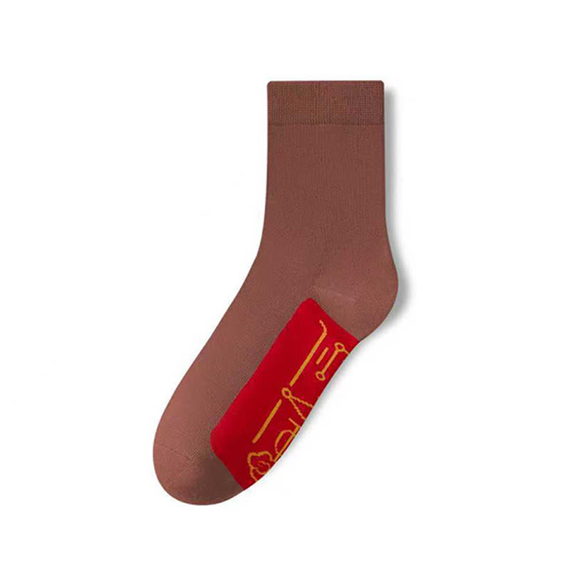 Chaussettes à revers élastique (5 paires) - image 12