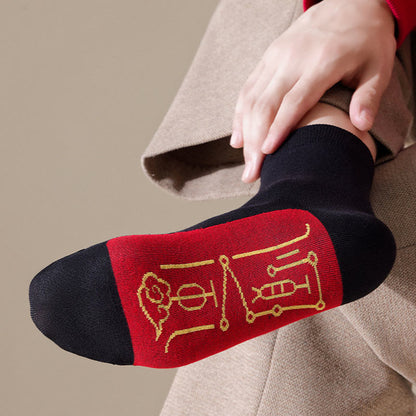 Chaussettes à revers élastique (5 paires) - image 5