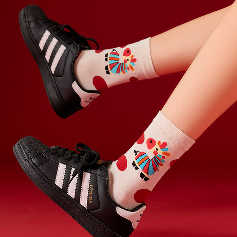 Chaussettes Rainbow Horse Quarter (6 paires) - image 8
