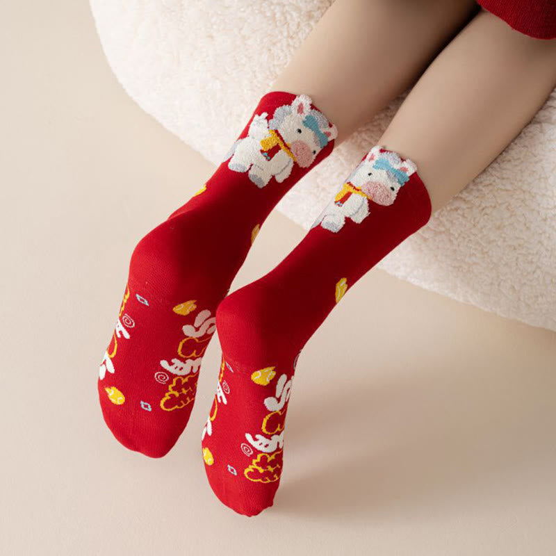 Chaussettes de 5 paires « Meilleurs vœux pour la nouvelle année » (5 paires) - image 3