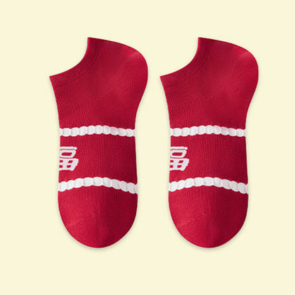Chaussettes rouges festives (5 paires) - image 11