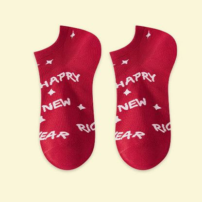Chaussettes rouges festives (5 paires) - image 12