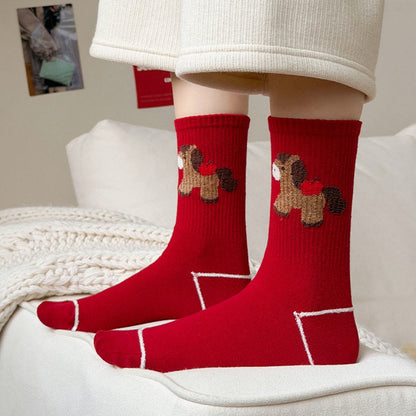 Chaussettes à motifs de poneys (5 paires) - image 2