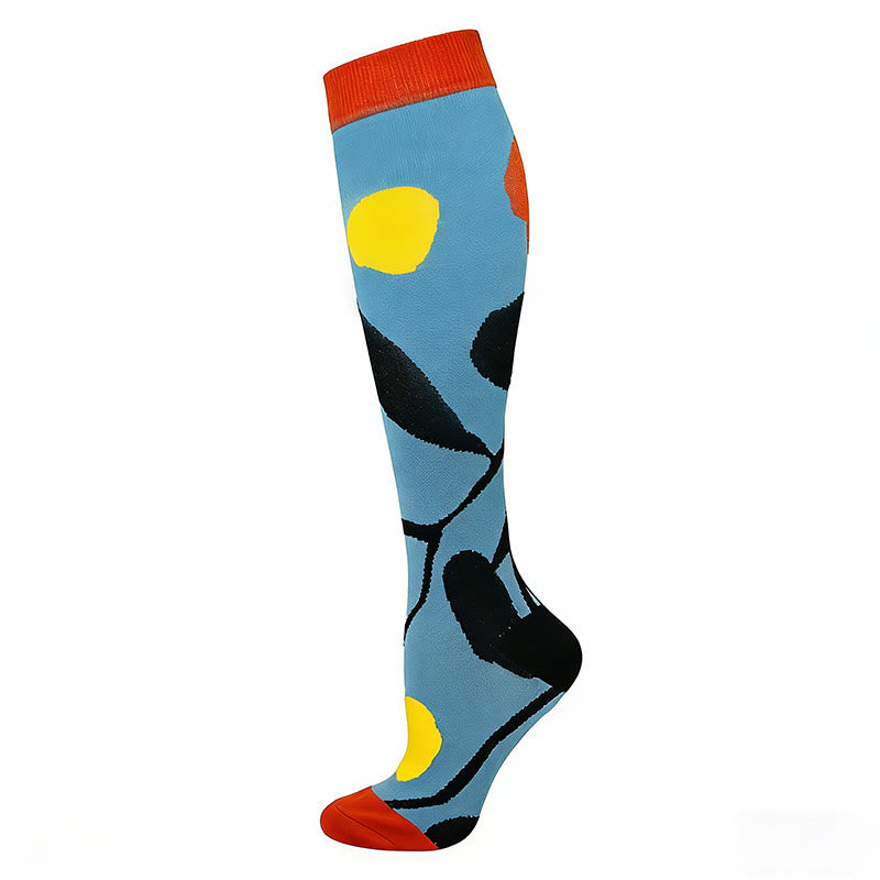 Chaussettes de compression graffiti (4 paires) - Bleu - EU40-44 (US7-10) - image 4