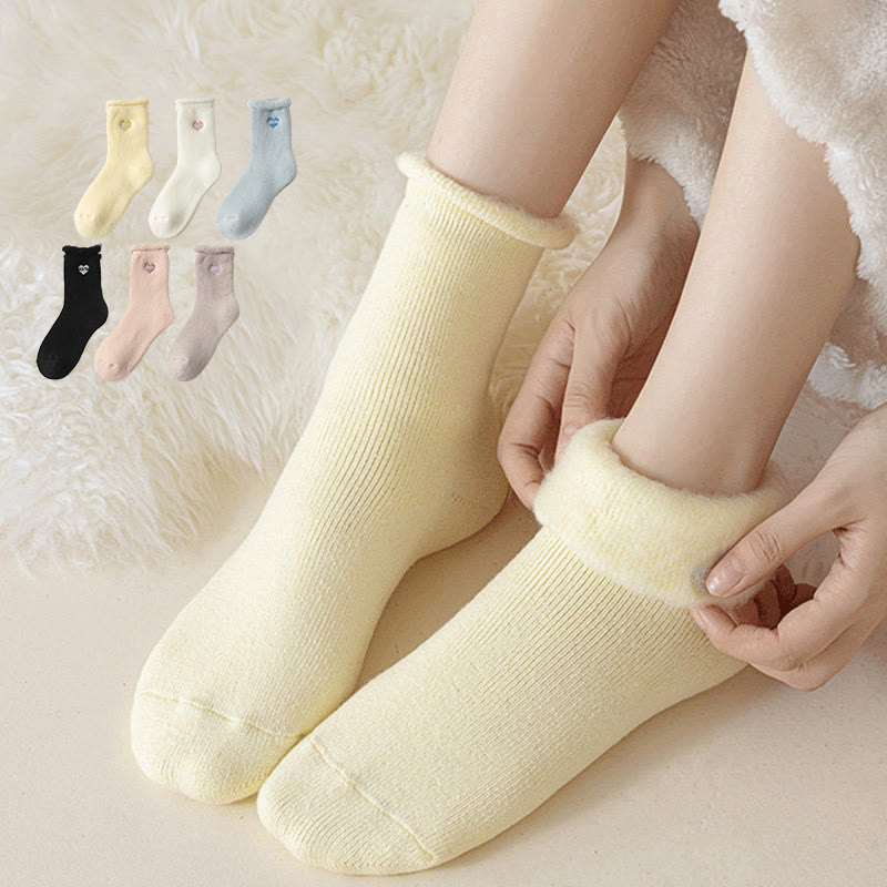 Chaussettes mi-mollet en polaire (3 paires) - image 0