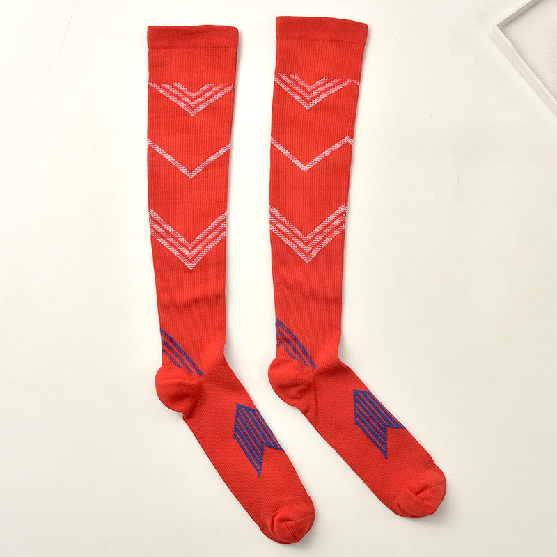 Chaussettes de compression sport (5 paires) - Rouge - S/M - image 10