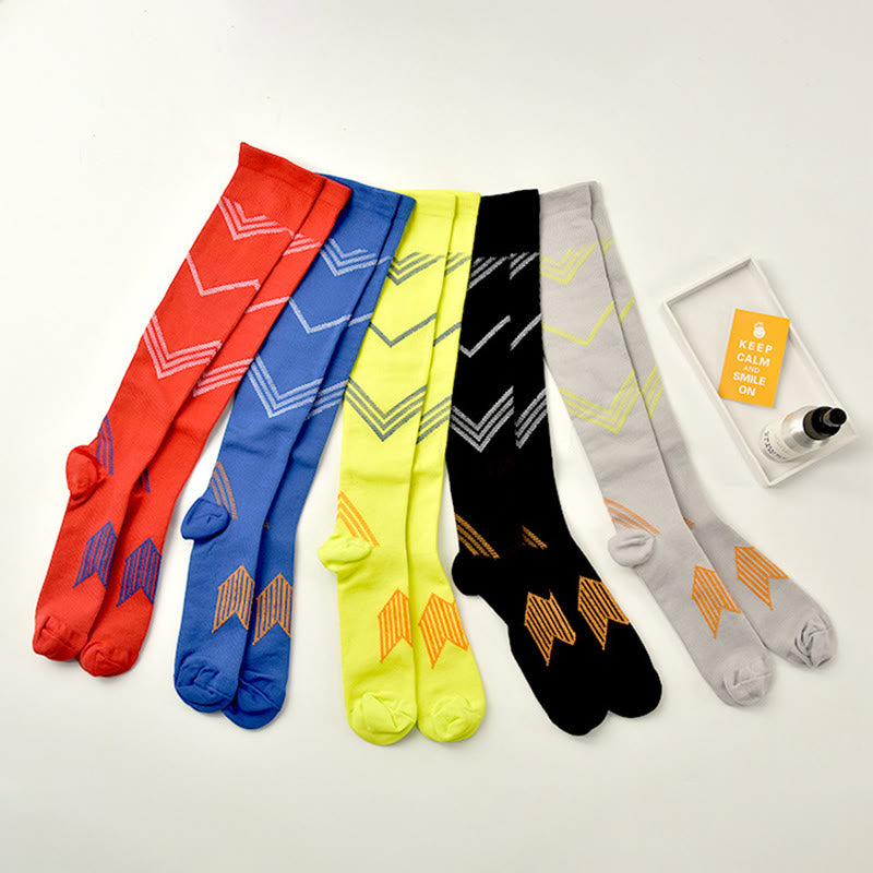 Chaussettes de compression sport (5 paires) - Multicolore - S/M - image 6