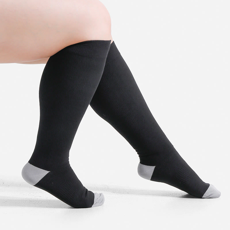 Chaussettes de compression en fibre de bambou douce grande taille - image 4