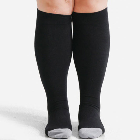 Chaussettes de compression en fibre de bambou douce grande taille - image 0