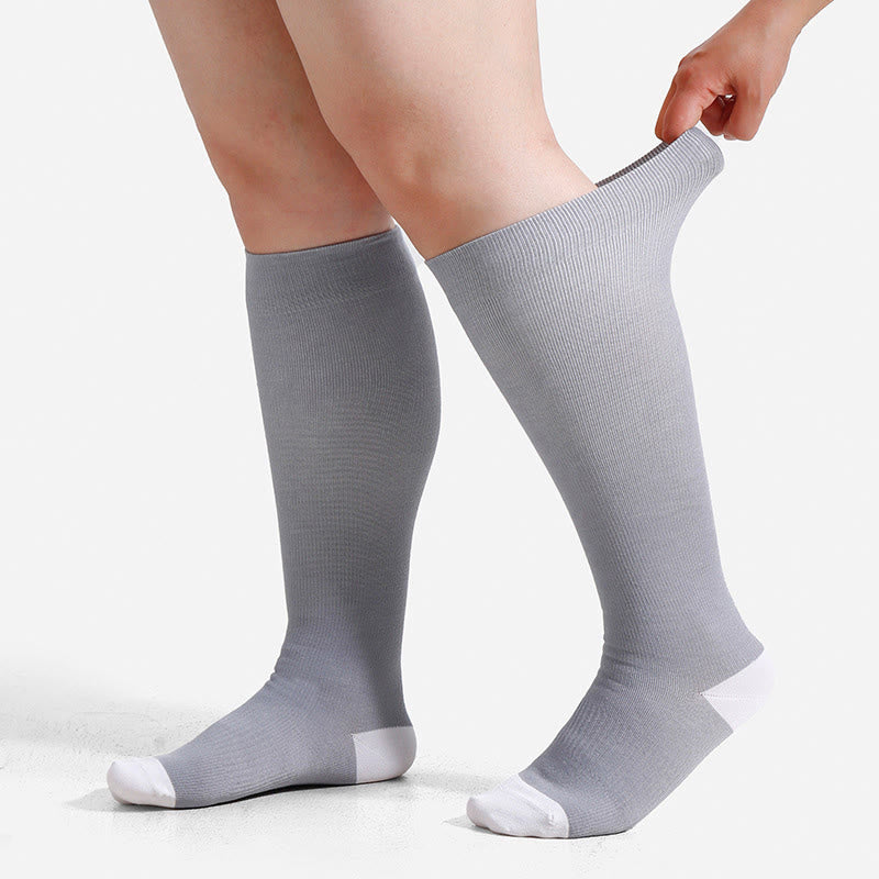 Chaussettes de compression en fibre de bambou douce grande taille - image 8