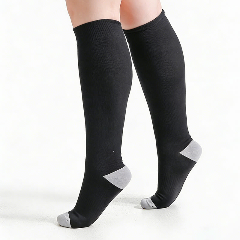 Chaussettes de compression en fibre de bambou douce grande taille - image 3
