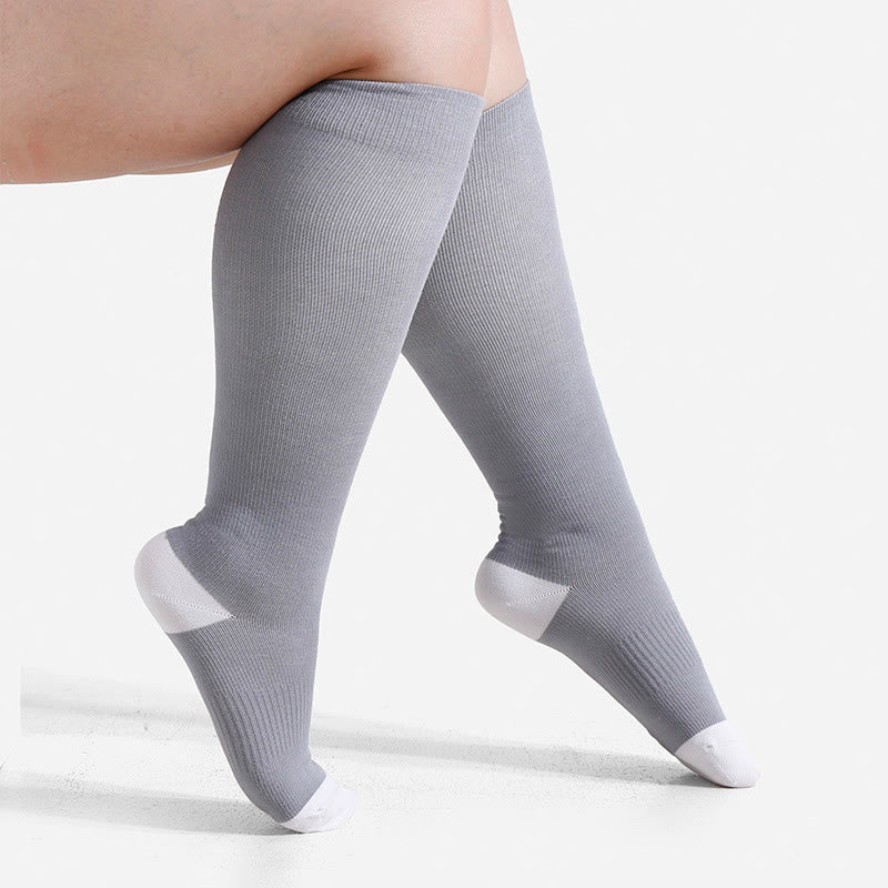 Chaussettes de compression en fibre de bambou douce grande taille - image 14