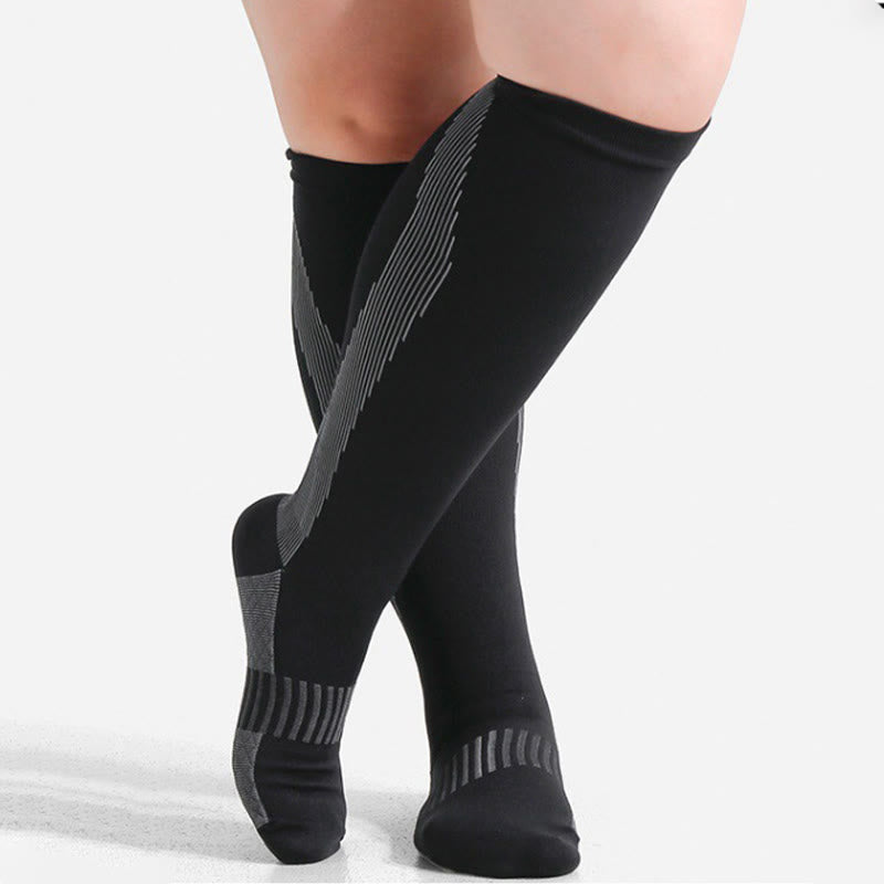 Chaussettes de compression résistantes et confortables pour grandes tailles - image 4