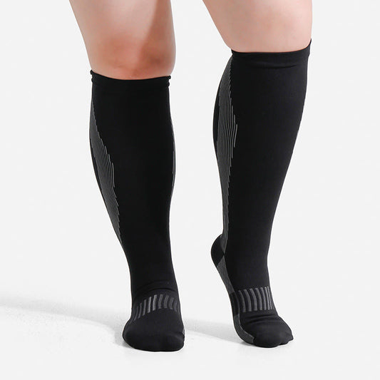 Chaussettes de compression résistantes et confortables pour grandes tailles - image 0