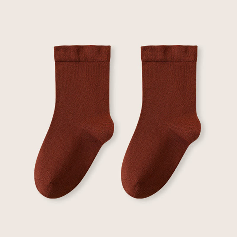 Chaussettes de nuit larges en coton (3 paires) - Vin - EU36-40(US3-7) - image 16
