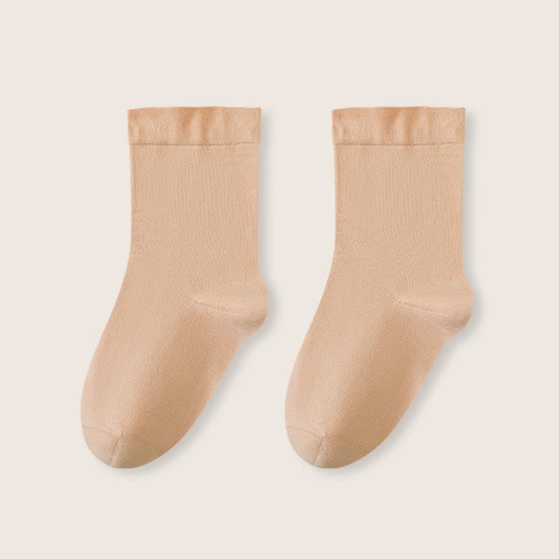 Chaussettes de nuit larges en coton (3 paires) - Orange - EU36-40(US3-7) - image 14