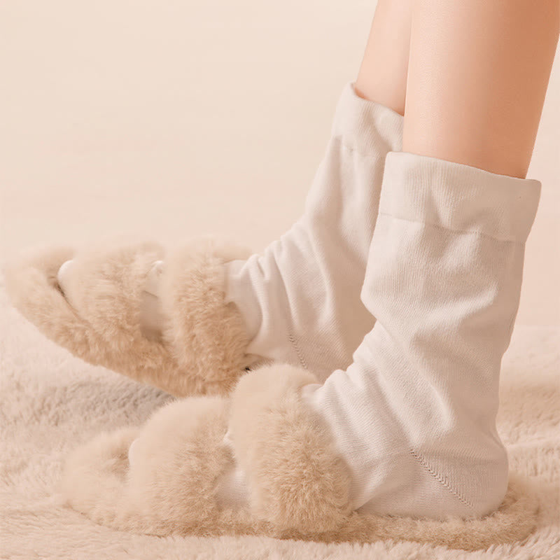 Chaussettes de nuit larges en coton (3 paires) - image 6
