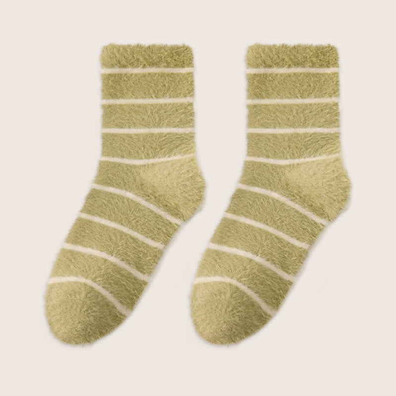 Chaussettes de nuit thermiques double polaire (3 paires) - Vert - EU36-40(US3-7) - image 13
